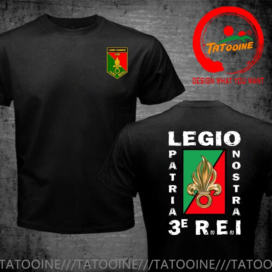 French Foreign Legion LEGIO PATRIA NOSTRA 3ME R.E.I.T Shirt Men Fashion Trendy Casual Clothing Stylish Tops Tee Shirt Leisure