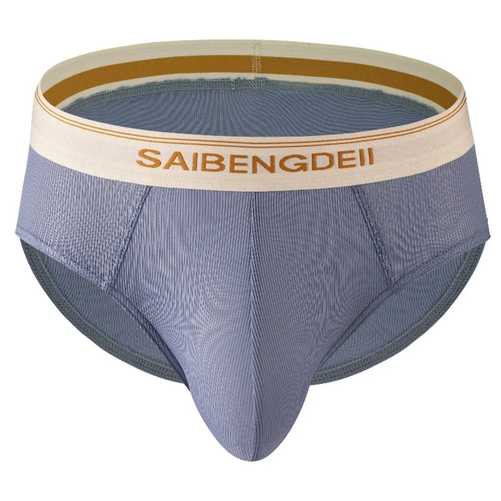 الرجال رقيقة تنفس مثير ملخصات بلون سراويل بسيطة الملابس الداخلية الذكور الأساسية مريحة Underpant