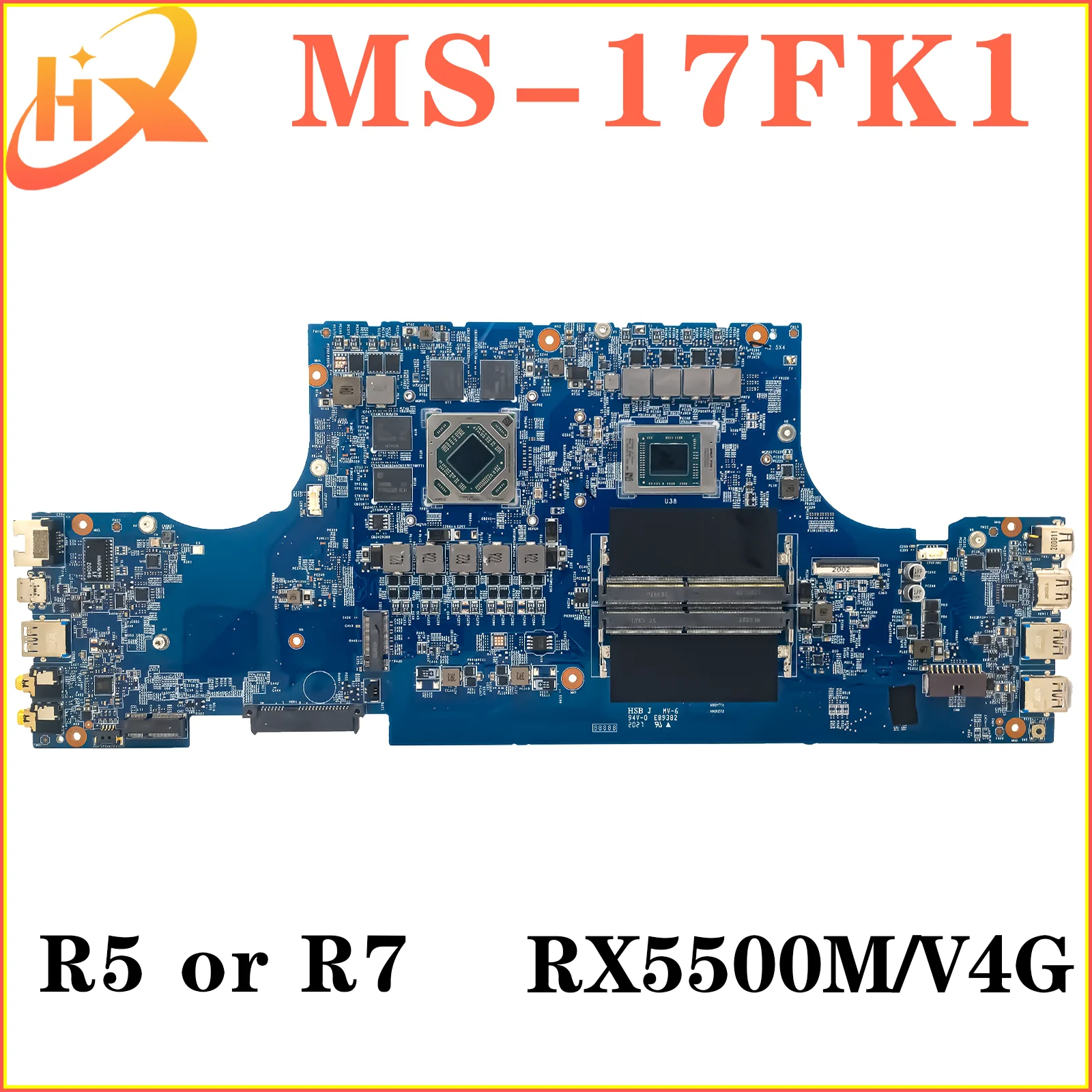 Carte mère Pour gelée MS-17FK1 MS-17FK Ordinateur Portable Carte Mère R5 R7 4ème Isabel jas5300M/V3G jas5500M/V4G 100% TEST OK