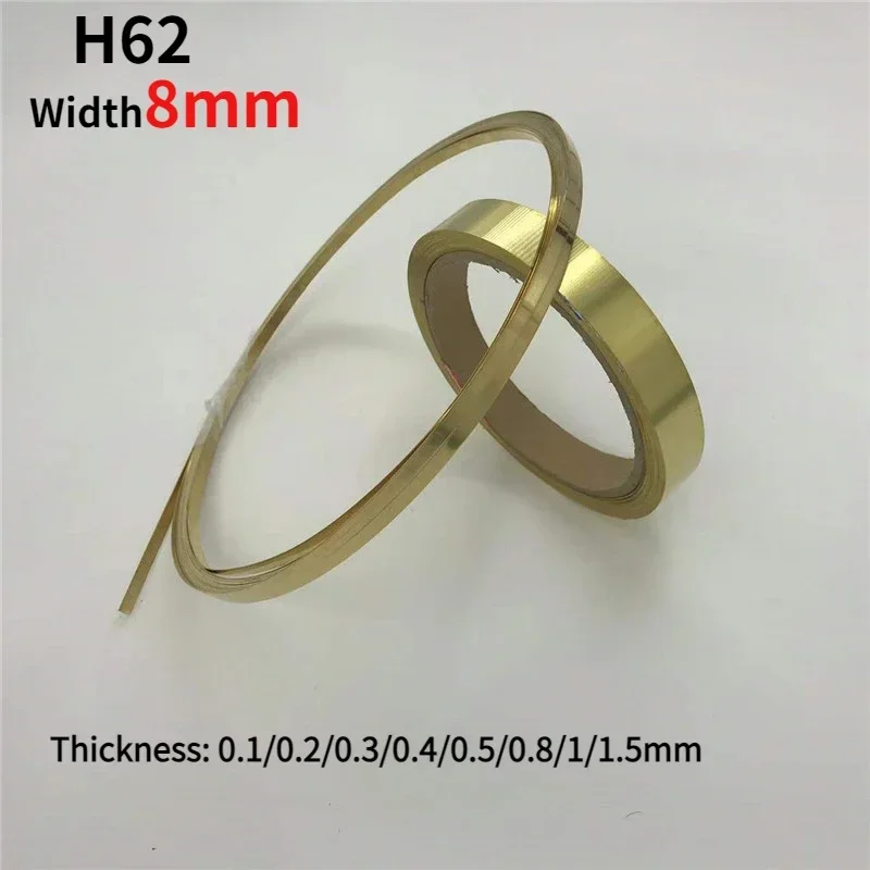 

Width 10mm to 100mm 0.1/0.2/0.3/0.4/0.5/0.8/1mm H62 Thin Brass Sheet Strip Gold Film Wire Brass Foil Plate Jewelry Making DIY