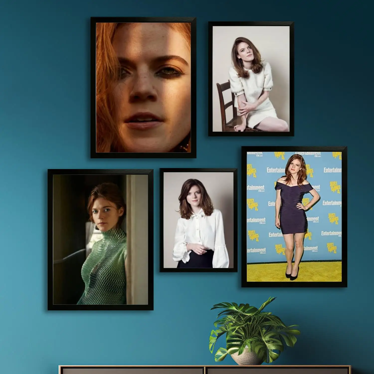 ملصق فني من القماش من Rose Leslie وطباعة صورة فنية جدارية، ملصقات ديكور غرفة نوم عائلية حديثة، لوحة زخرفية