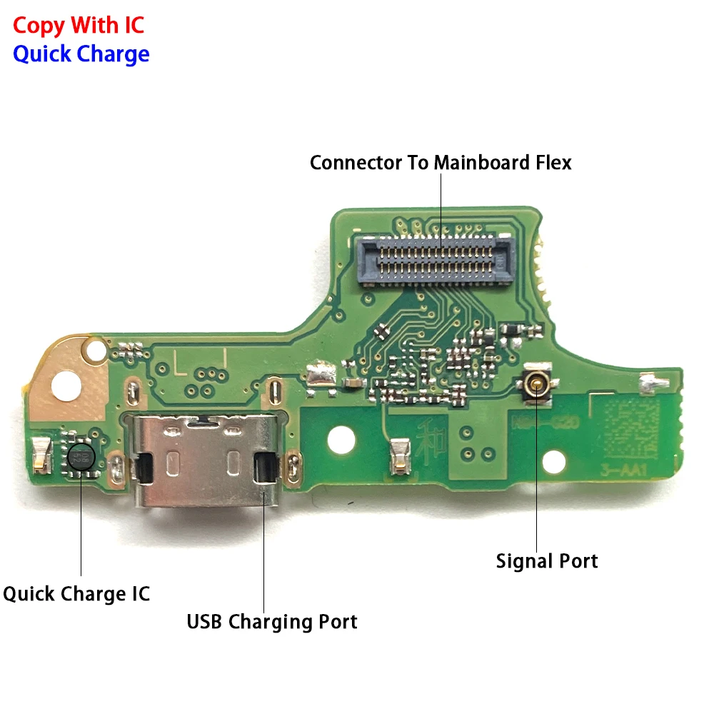 USB Charging Port Board Flex Cable Connector For Nokia G11 G21 G10 G20 G30 G50 C20 C21 Plus C30 C2 C1 With IC Microphone Board