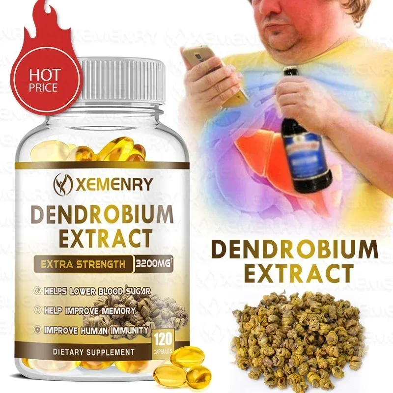 Premium Dendrobium Extract 3200 Mg - Maximum Strength Improves Memory and Boosts Immunity