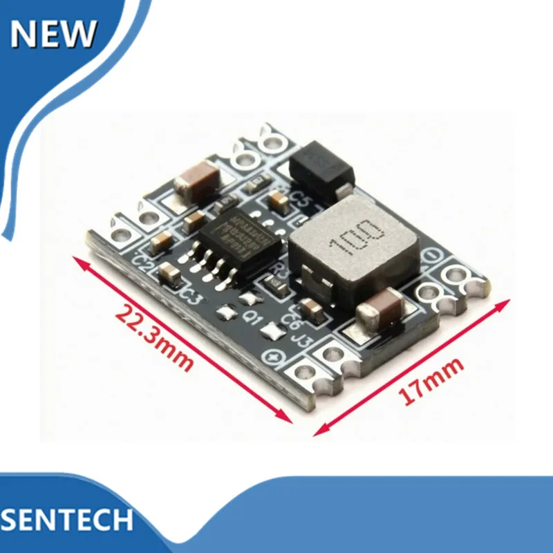 DC-DC Step-Down Board 3A Regulated Power Supply Module MP1584EN, Convert 24V/12V/9V to Adjustable Output of 3.3V or 5V