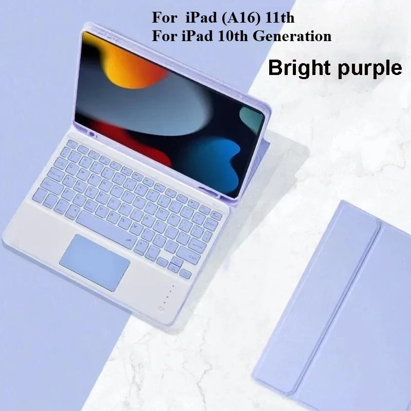 

For iPad A16 11th Generation Keyboard Case 11 Inch 2025 Detachable Keyboard With Leather Case Cover For iPad 10th 10.9 Inch 2022