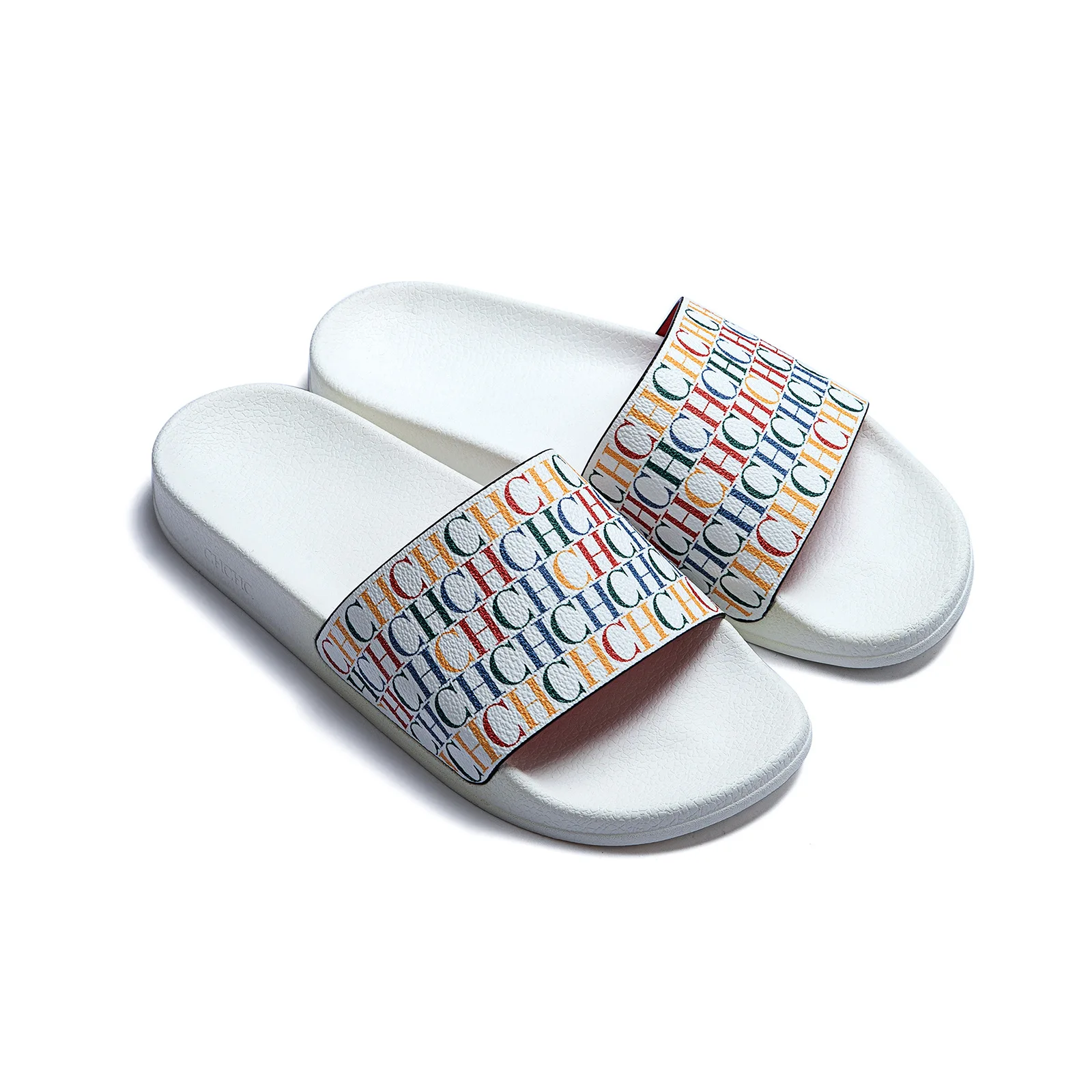 

Comfortable Womens Slides New Trendy Alphabet Print Soft Lightweight Beach House Shoes for Vacation Poolside Casual Wear