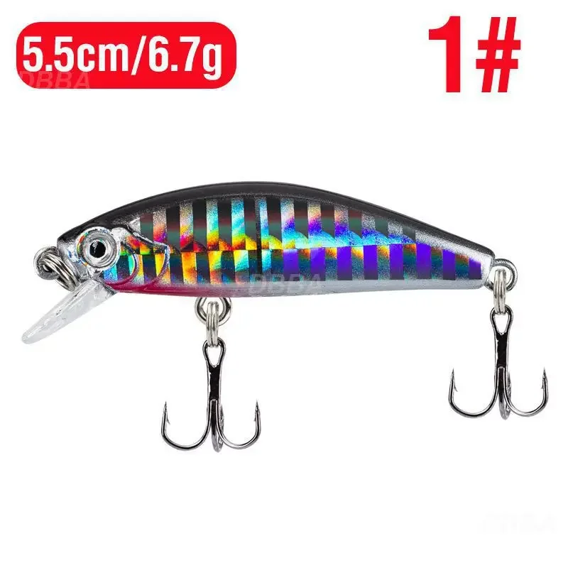 1pcs Luya Bait Micro-five Eye 3d Eyes Fishing Bait Trembling Sink 6 Colors Bionic Bait Submerged .5cm/6.7g Fishing Lures Mino