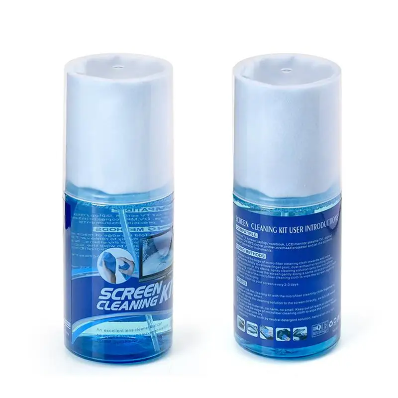 Screen Cleaner Spray Kit TV Screen Cleaner Spray And Wipe Monitor Cleaner For Electronic Devices Includes 200ml Bottle With 1