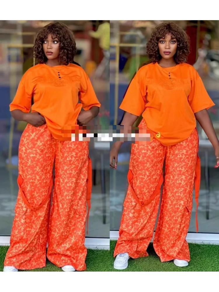 2 Piece Women Sets Dashiki African New Arrival Summer Autumn Matching Sets Two Pieces Sets Top Pants Suits Outfits Clothing