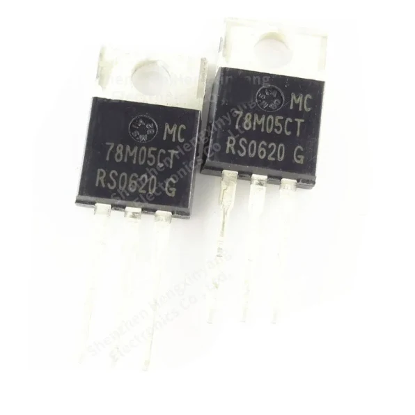 10Pcs/Lot     MC78M05CT 78M05CT TO220 in-line three-terminal voltage regulator