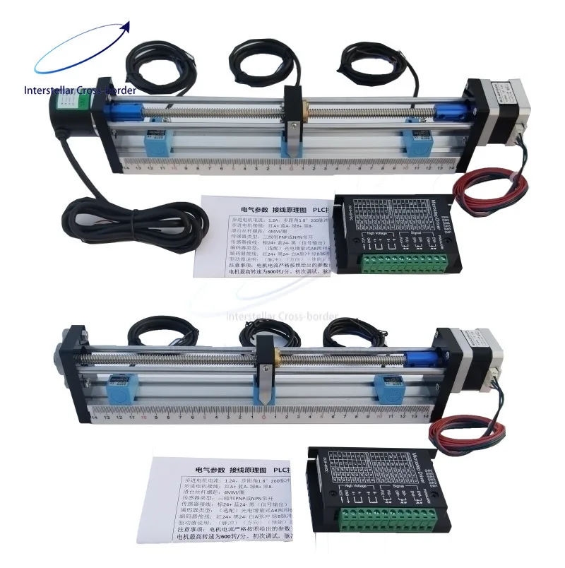 

Stepper Motor Kit with Lead Screw Linear Stage, PLC Motion Control Precision Module, Suitable for 3D Printing & Industrial Use