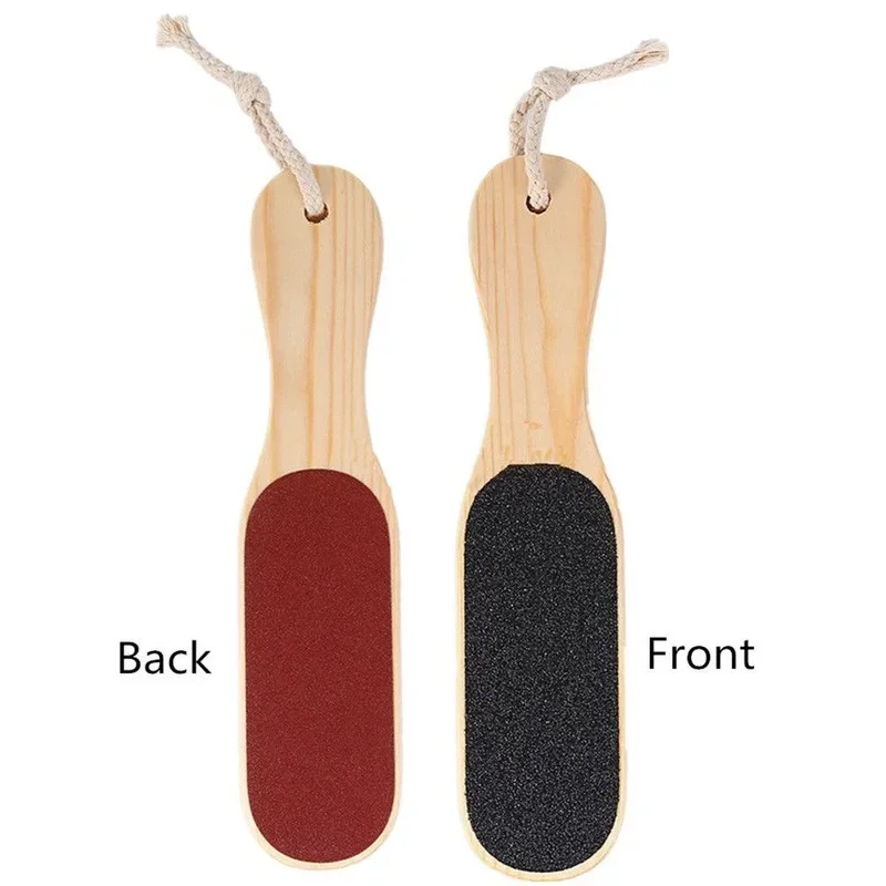 Wooden Sand Paper Dead Skin Removal Toe Exfoliator Heel Cuticles Exfoliating Scrub Tool Pedicure Dead Dry Skin Foot File