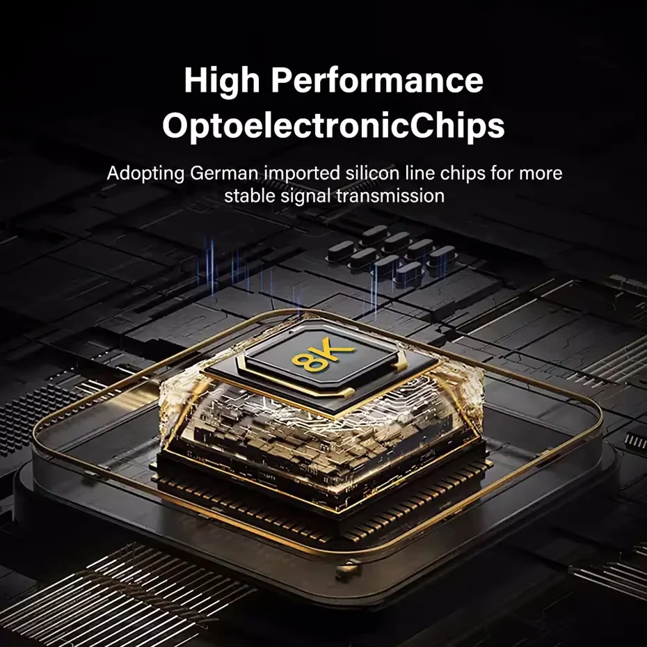 8K HDMI 2.1 كابل الألياف البصرية انفصال نوع A + نوع D HDMI الألياف النشطة 4K @ 120 هرتز 8K @ 60 هرتز 48 جيجابت في الثانية 15 متر 20 متر 100 متر ل RTX 4070/4090