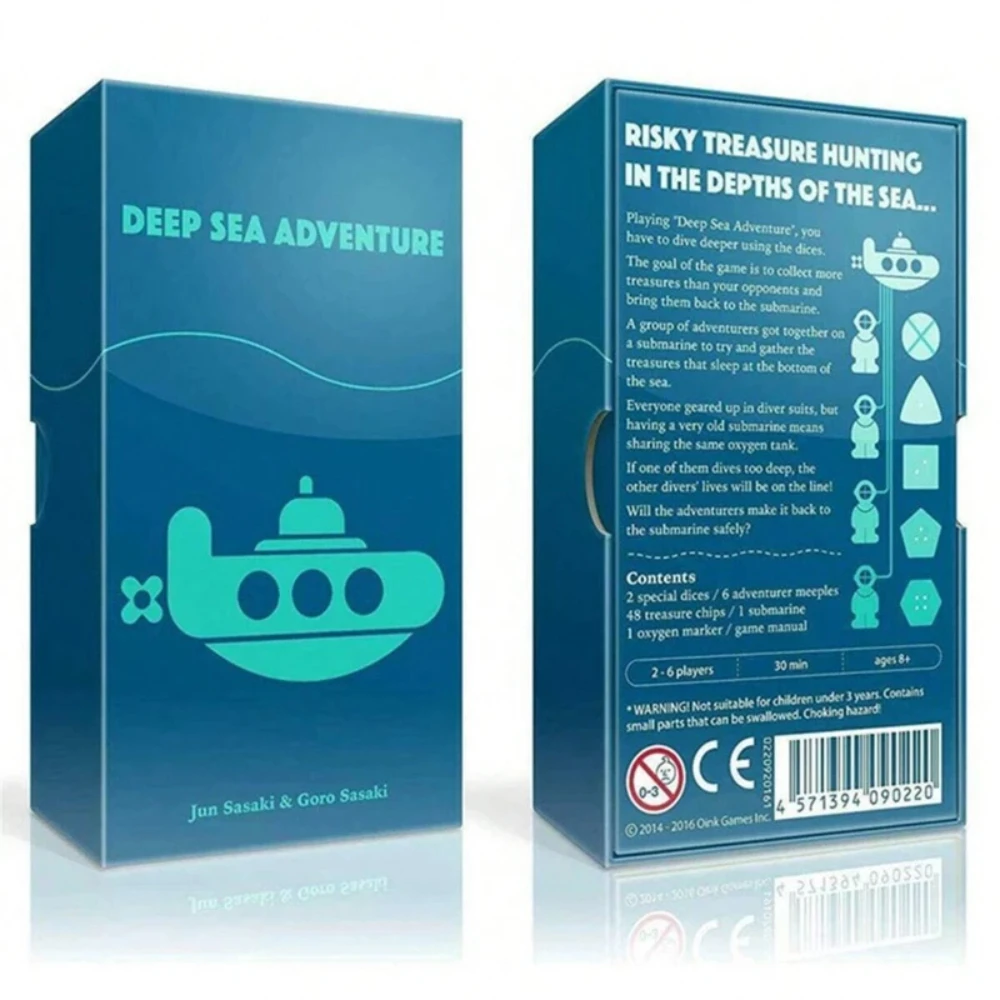 

Hot Sale 1pc "Deep Sea Adventure" Family Gathering Game Card,Fun Card Game,Party Board Games