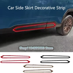 For Subaru Forester 2024 2025 LHD Car Exterior Side Skirt Decorative Strip Body Skirt Accent Moulding Trim Strip Accessories