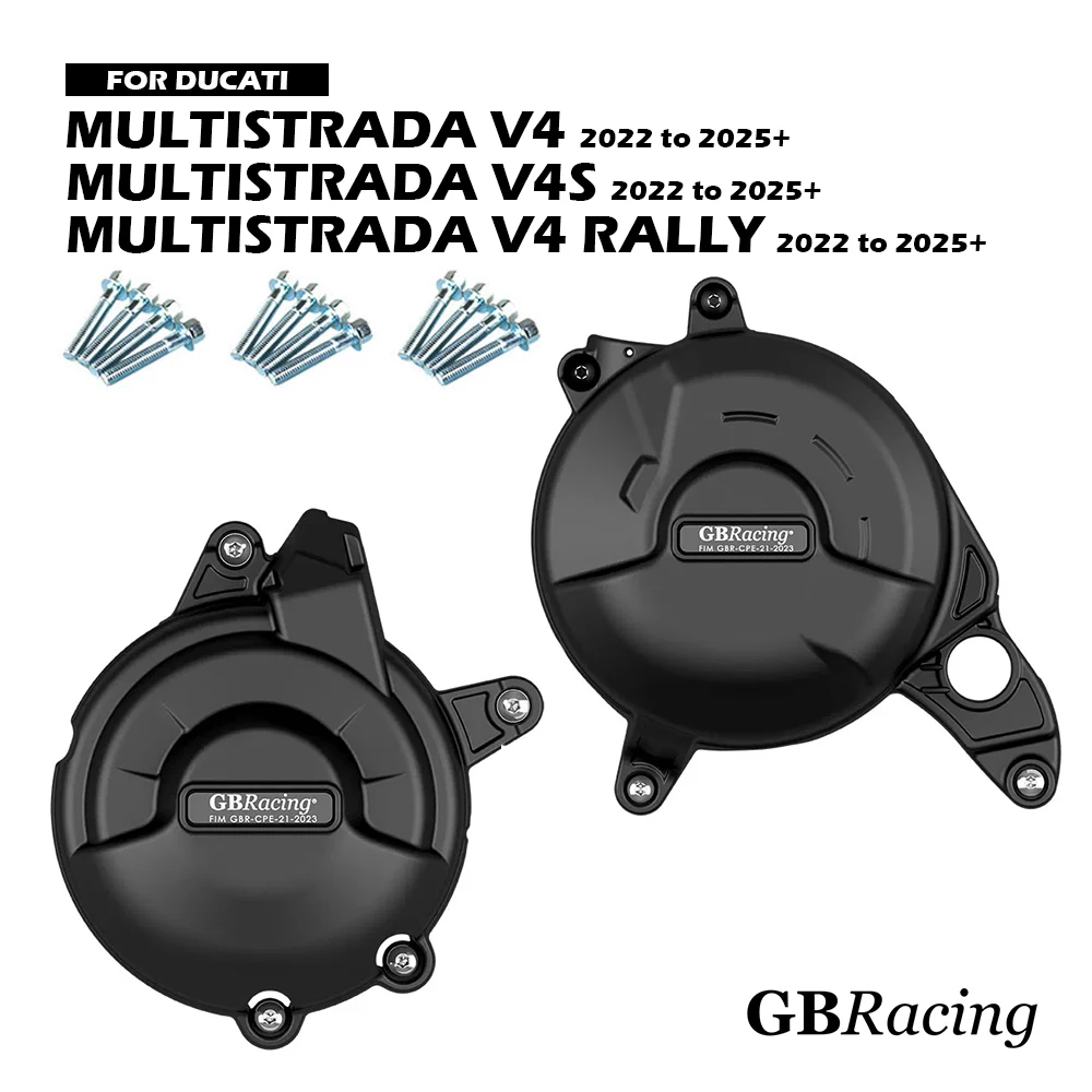 

MULTISTRADA V4 S GRAND TOUR RALLY 2022-2025 GBRacing Engine Protect Cover For DUCATI Motorcycle Clutch Pulse Protection Parts