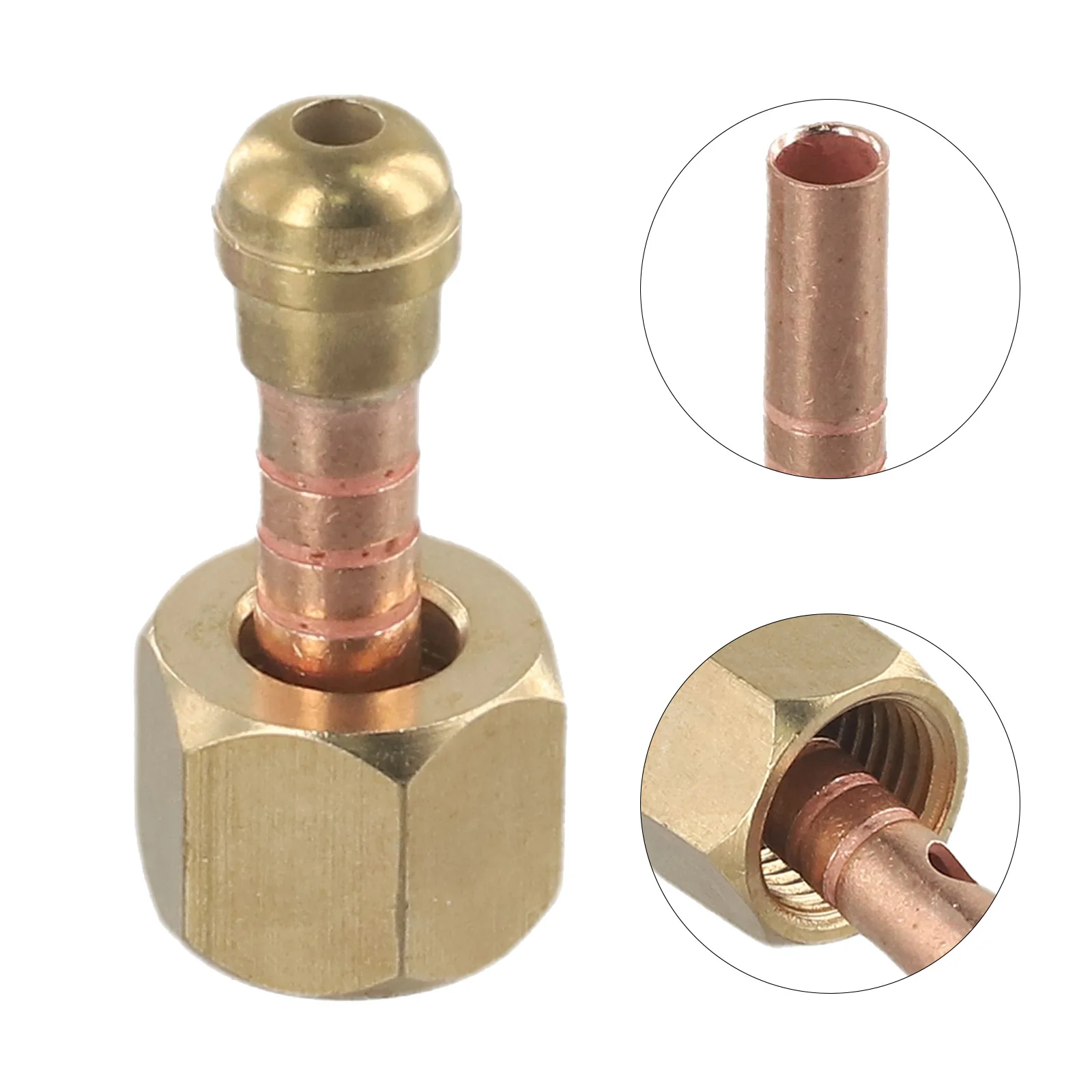 

10mm Power/gas Connector 8mm Nut TIG WP-26 Welding Brass Material Connector M16*1.5MM Reliable Useful Protable