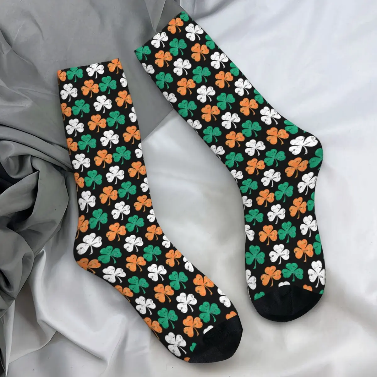 Ireland Irish Flag Stockings Printed Gothic Socks Autumn Anti Skid Socks Men Climbing Warm Soft Socks