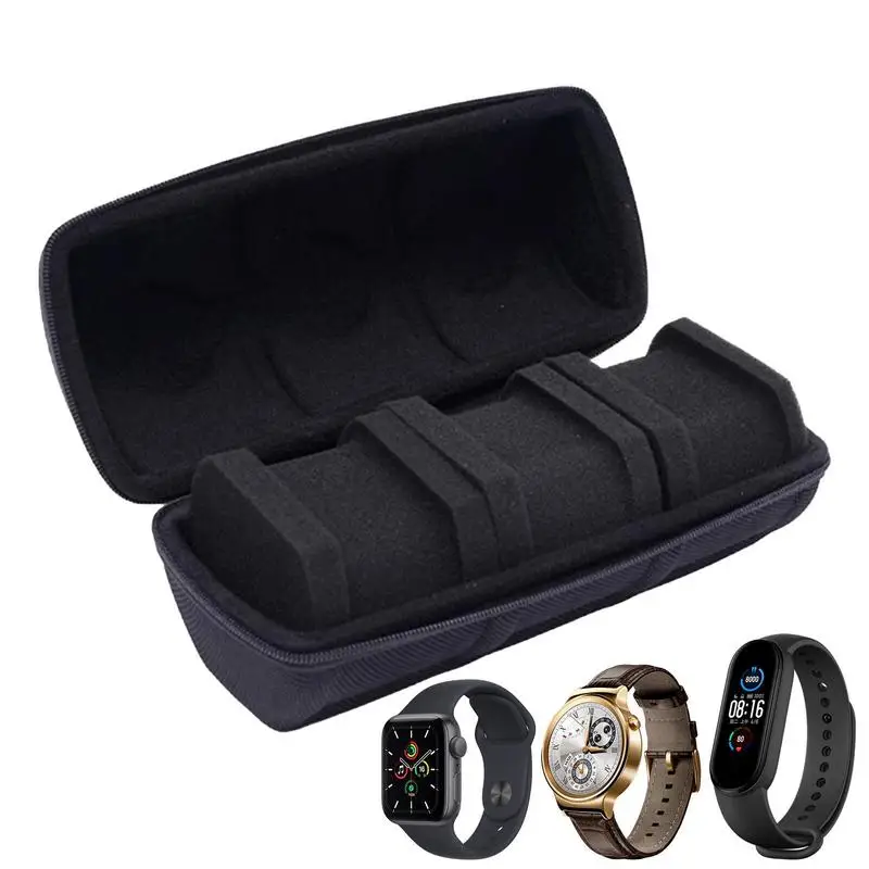 

Watch Organizer Box Protective EVA Watch Pouch With Zipper For Organization Watch Accessories Men Gift For Apartment Home