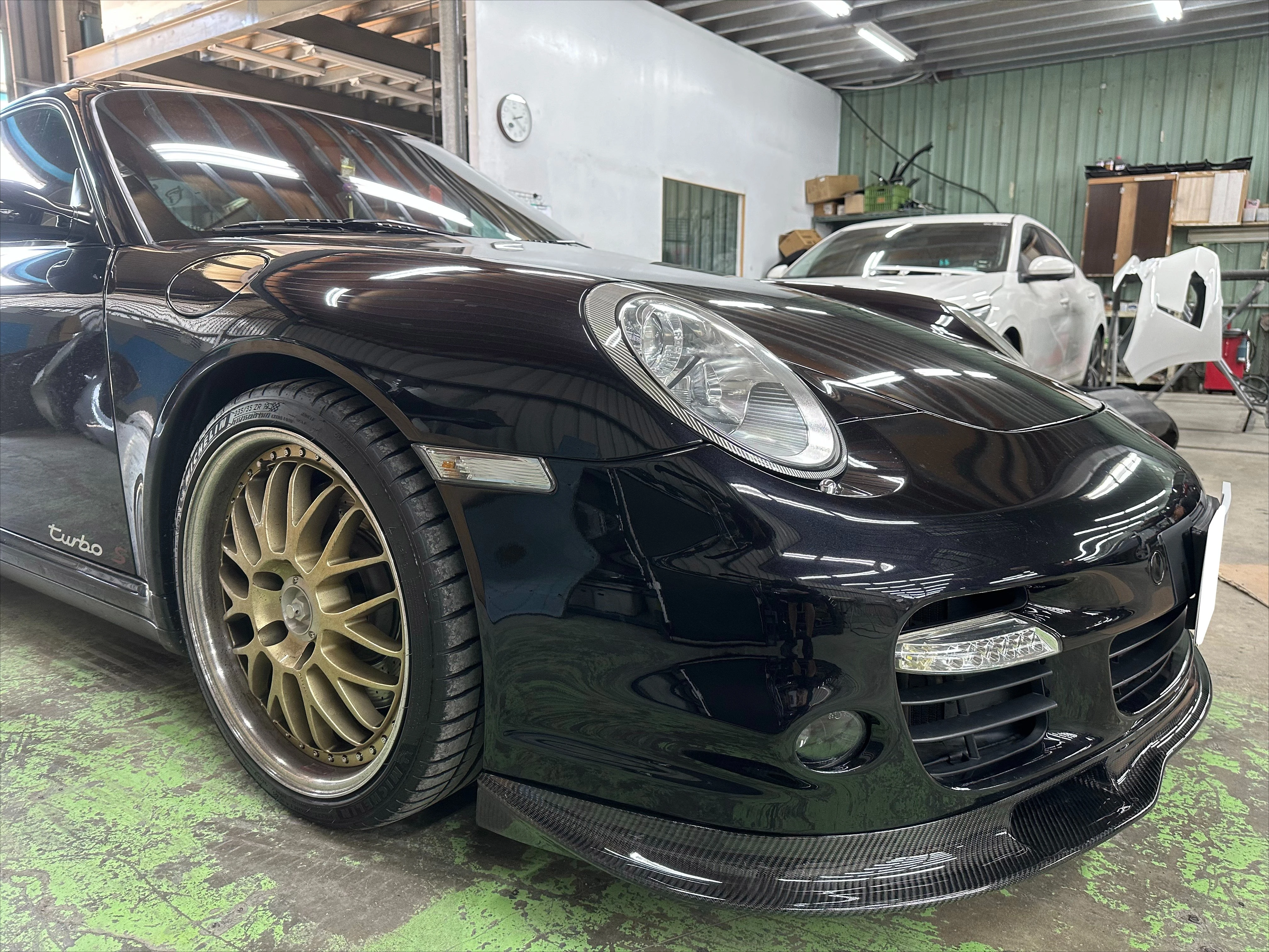 سيارة رياضية فاخرة JPM R1 شفة أمامية من ألياف الكربون تناسب 2006-2012 911 997 Turbo فقط #5