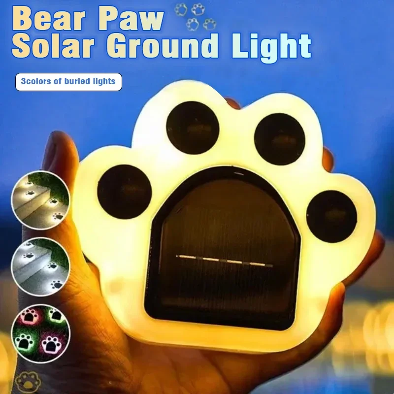 Outdoor Solar Lawn Light New Bear Claw shaped Courtyard Garden Insertion Solar Light LED Underground Light Landscape Light