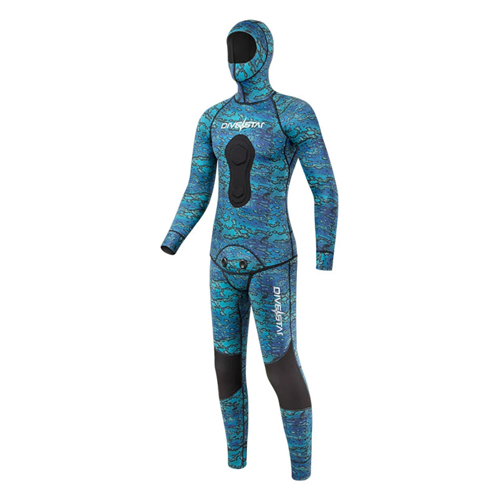 Neoprene Scuba Diving Wetsuit 3MM Winter Warm Men Women Hood Surfing Snorkeling Two Piece Set Spearfishing Hooded Diving Suit