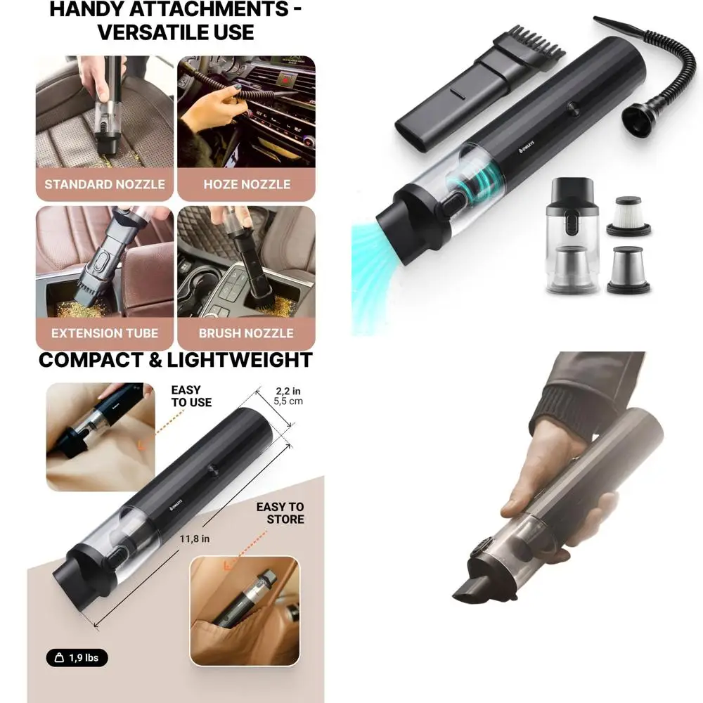 Aspirateur de voiture noir dur portable