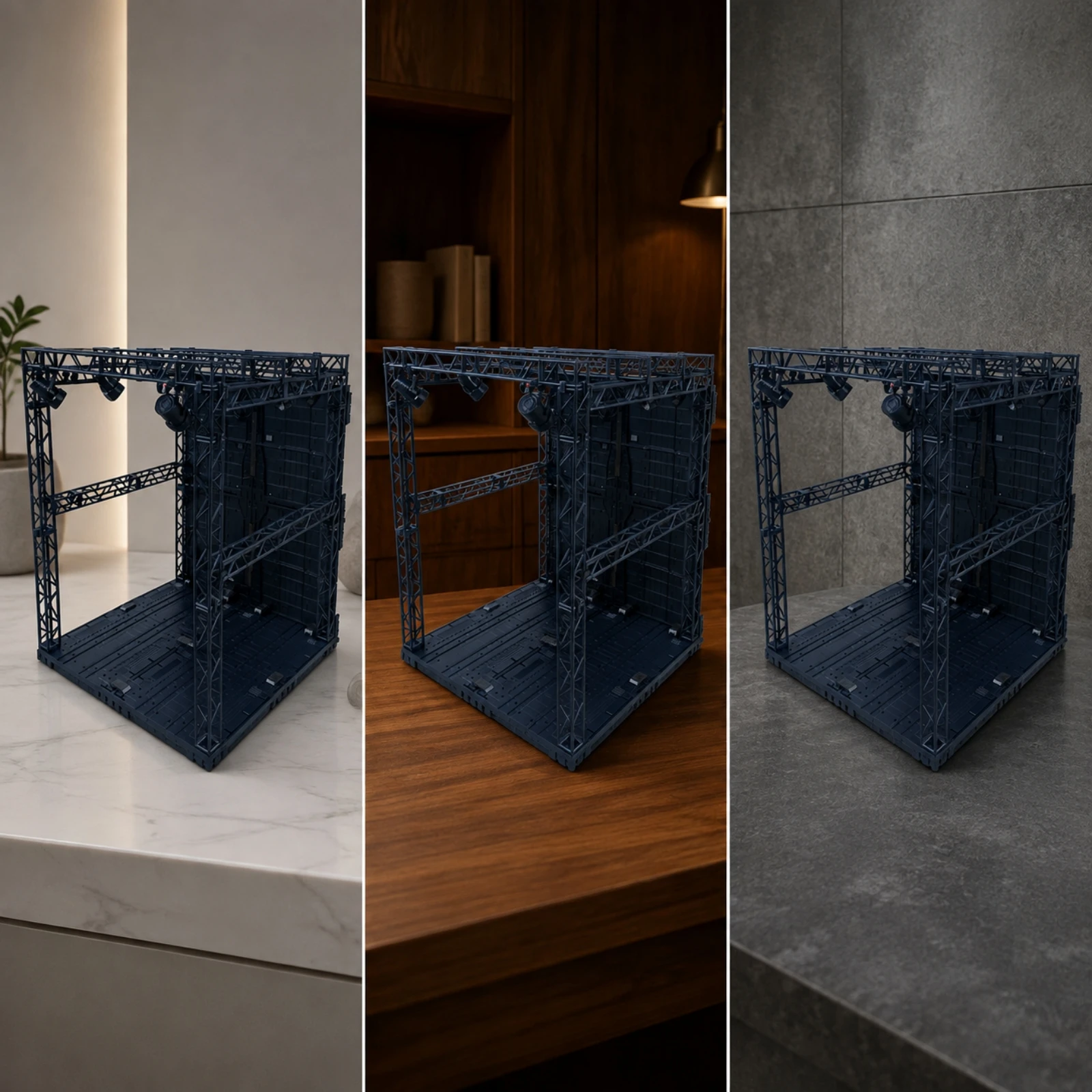 Industrial-Style Model Display Stage Large-Scale Mecha Display Stage Toy Stand Scratch-Resistant for Teenagers 14 and Up