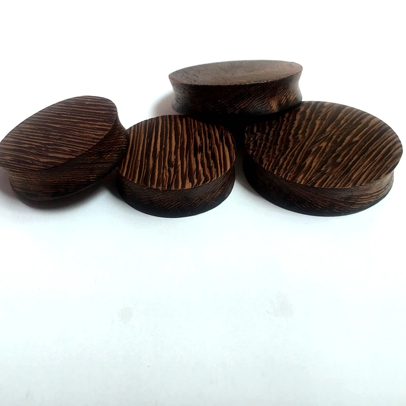 2PC Big Size Ear Plugs Tunnels Ear Piercing Expander Plug Earrings Naturel Wood Hand Made Ears Gauge Stretcher Oreja Expansion