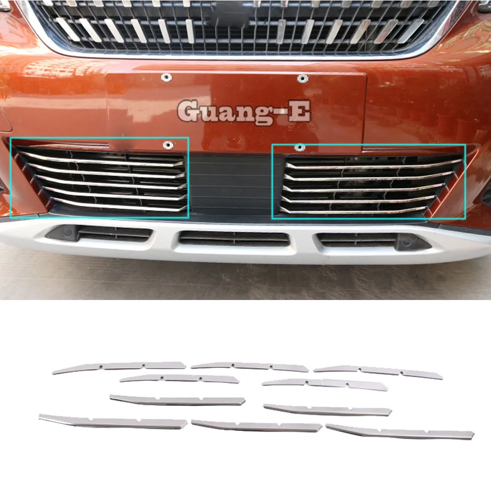 

Car Protection Trim Front Up Racing Grid Grill Grille Frame Lamp Part For Peugeot 3008 GT 3008GT 4008 2016 2017 2018 2019 2020