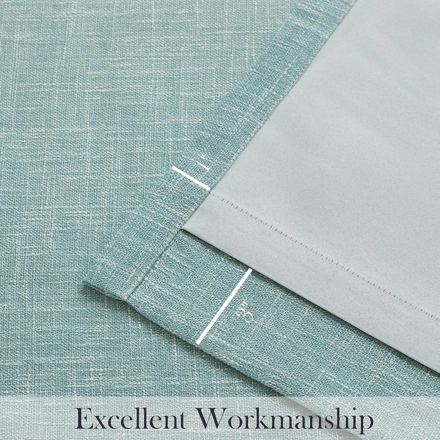 Panel tirai gelap penuh Ombre 95 inci, tirai jendela pelindung panas efisien energi kamar tidur rumah pertanian panjang