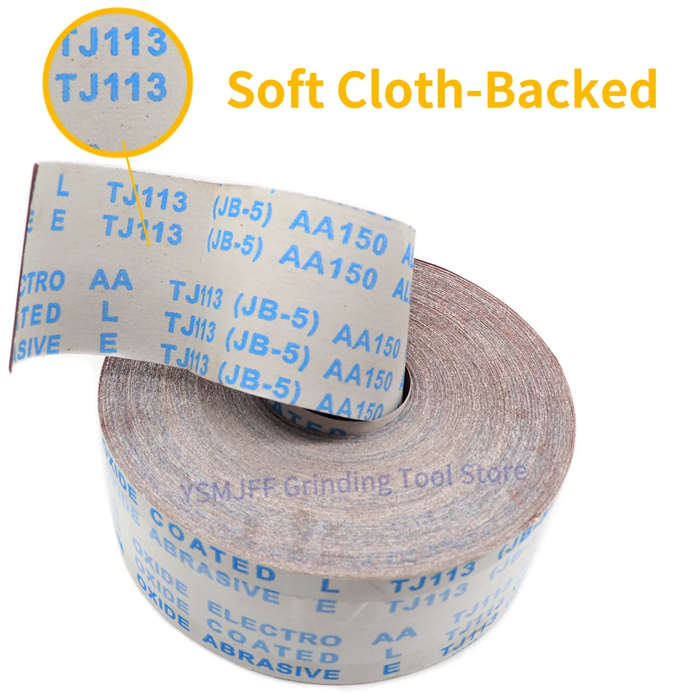 5M 4Inch 100mm Width Sandpaper Roll Emery Cloth Sand Paper Sanding Abrasive Sheets 60-800 Grit Abrasive Ready To Cut Emery Cloth