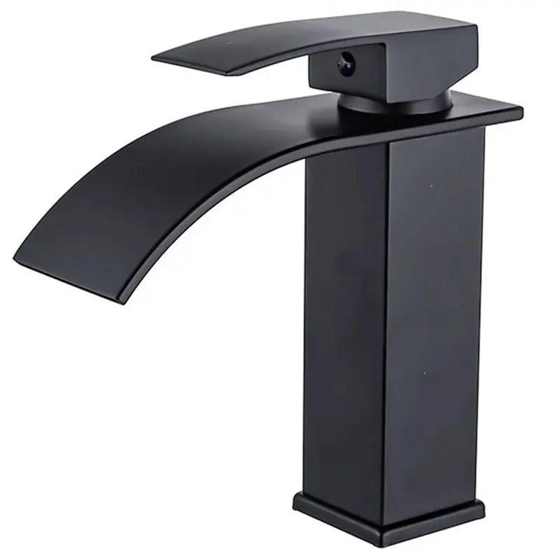 

【ГОРЯЧИЕ ПРЕДМЕТИ】Смеситель для раковины с водопадом из нержавеющей стали с двойным управлением для систем горячей и холодной воды