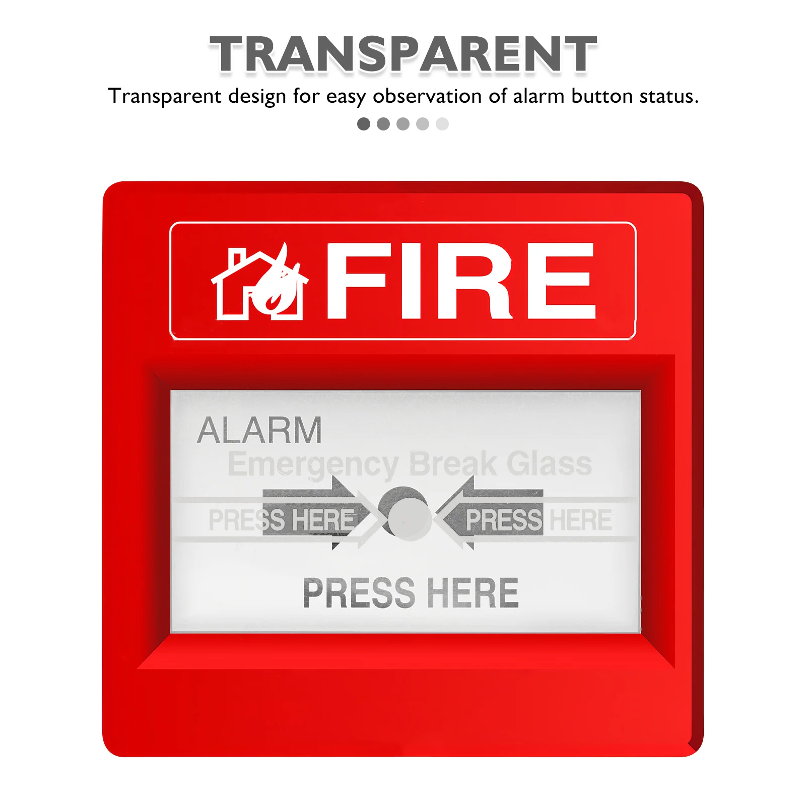 10pcs Fire Alarm Glass Breakage Cover Clear Replacement For Manual Switch Emergency Systems Compatible With Fire Alarm Manual