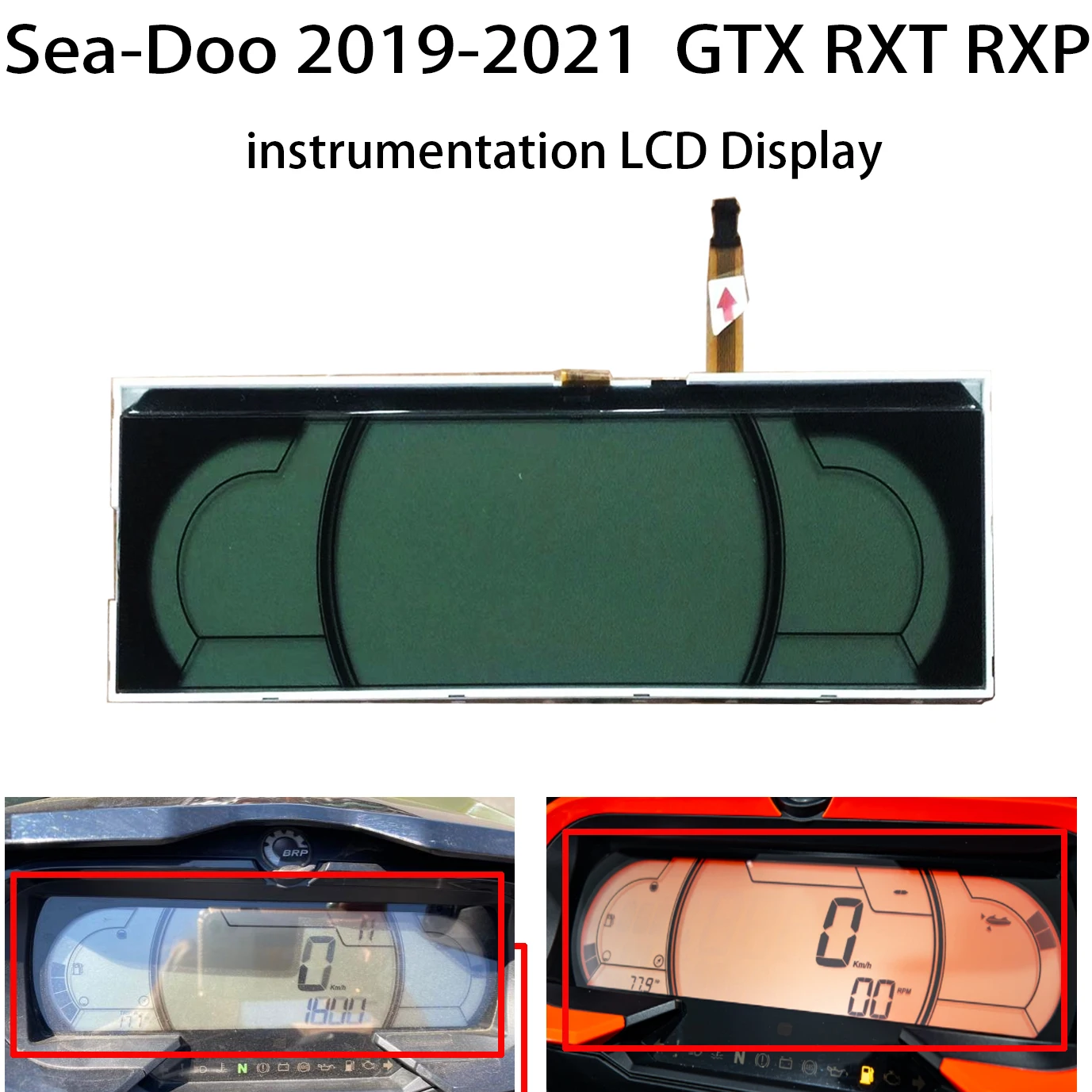 

New motorboat instrumentation Display LCD For 2019-2021 Sea-Doo seadoo Sea RXP-X RXT-X GTX GTI GTR CAN-AM Instrument LCD