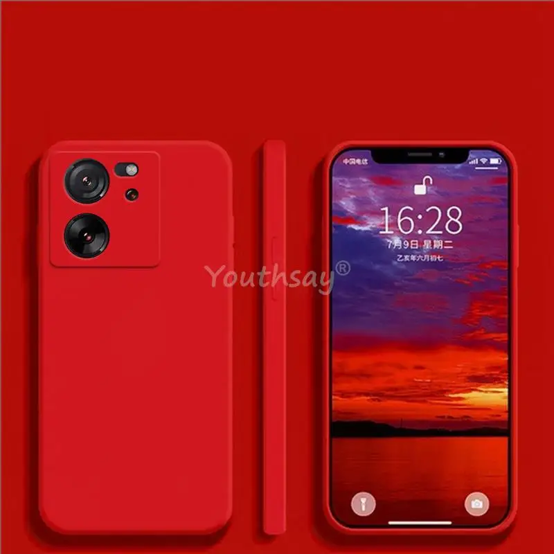 Dla Xiaomi 13T Pro Etui Xiaomi 13T Pro Cover Silicone Plain TPU Capa Protector Dla Xiaomi 13T 12T Pro 12 Lite 12X 12S Pro Case