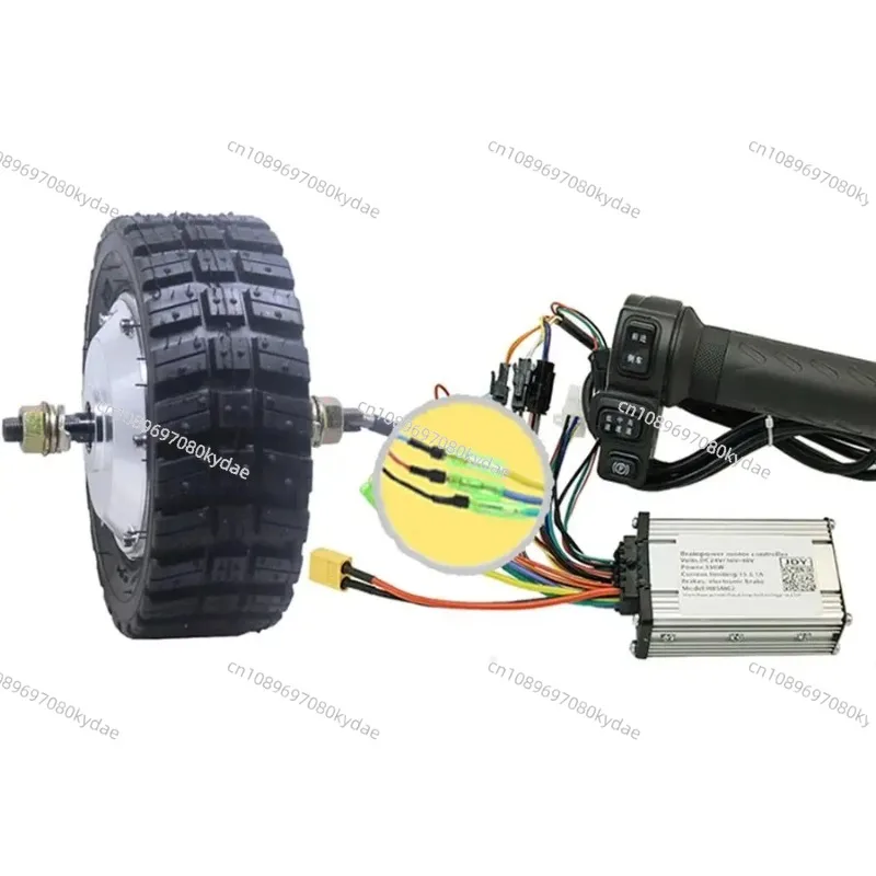 8 Inches 24V DC Toothed Brushless Wheel Motor At Low Speed High Torque Robot Diners Tools Track Electric Car