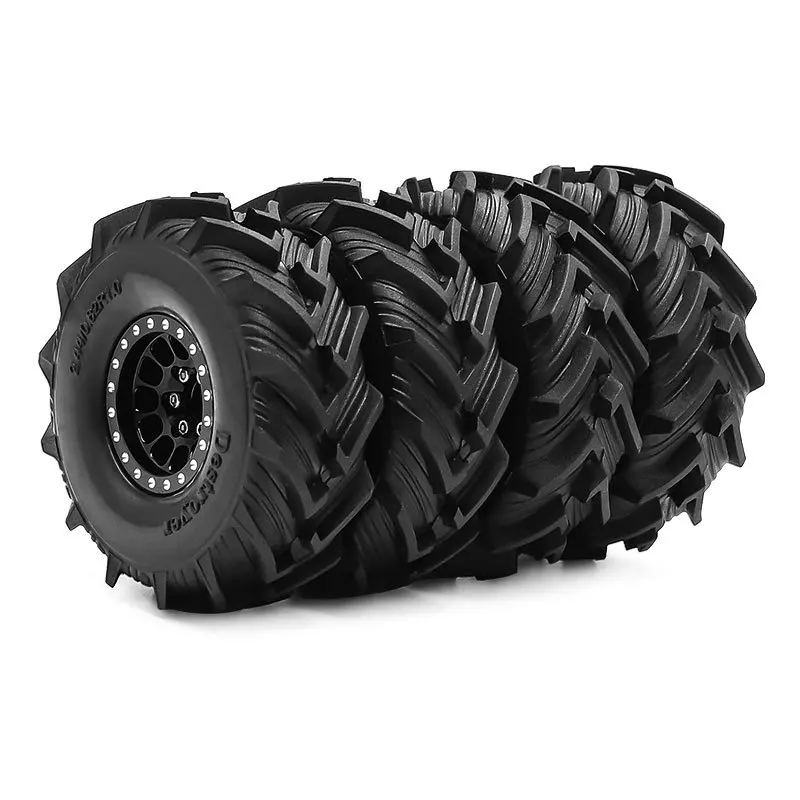 Opony i felgi Beadlock 1.0 cala do modeli RC 1/18 TRX4M, 1/24 SCX24 RC Crawler, opony Beadlock 1.0 z felgami z aluminium.