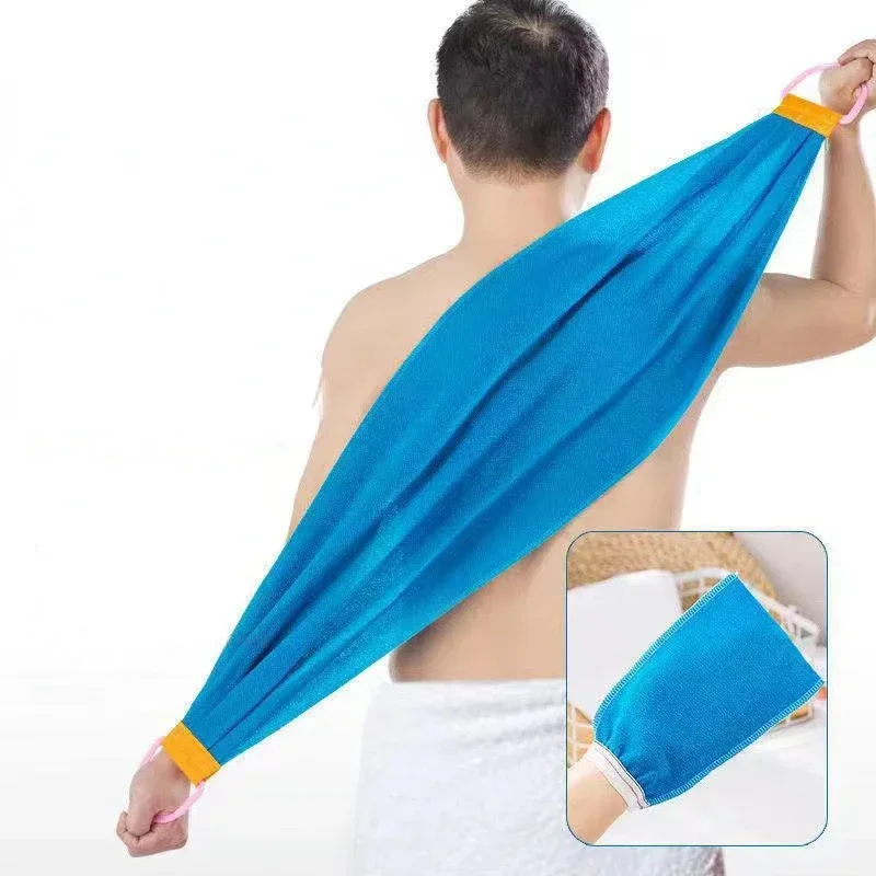 

90\105CM Shower Exfoliating Back Scrubber Bath Belt Deep Mud Clean Korean Body Washcloth Japanese Rear Scrub Pull Strap Tool