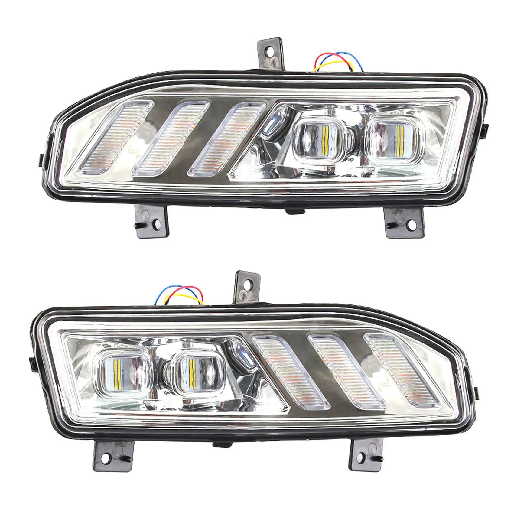 Front Fog Lights LED DRL Daytime Running Lights Turn Signal Lamp for Nissan X-Trail Rogue Qashqai Kicks Sylphy Sentra