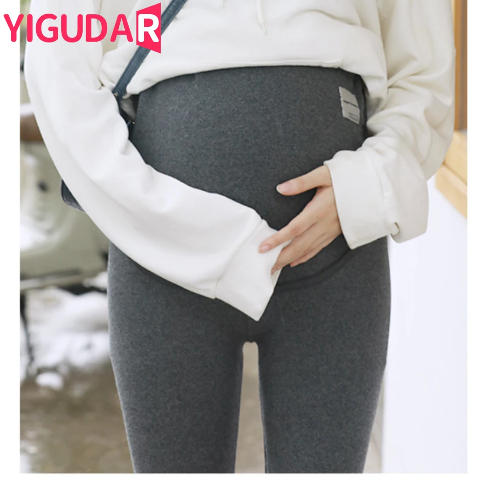 

Velvet Maternity Leggings Pants For Pregnant Women Warm Winter Maternity Clothes Thickening Pregnancy Trousers streetwear