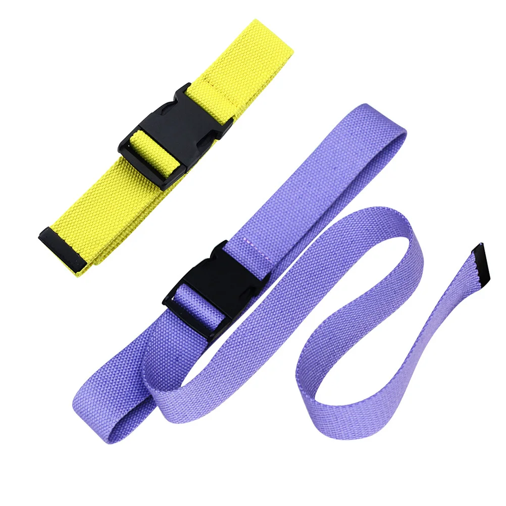 قطعتان من حزام الخصر القماشي القابل للتعديل بإبزيم بلاستيكي خفيف الوزن وجيد التهوية وحزام بسيط كاجوال للرجال والنساء للجنسين