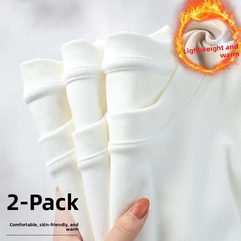 

Men's Thermal Long Sve T-irt round Ne Double-sided Fce Autumn Winter Thiened Warm Base irt Casual Polyester Fiber