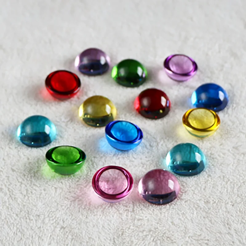 Crystal Hemisphere Colored Glass Semi Spherical 10/12/15/20/22/25/30-100mm DIY Decoration Craft