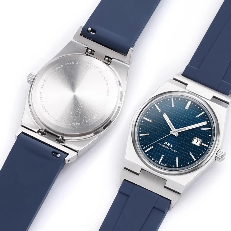 ل تيسو PRX حزام محول 12 مللي متر الفولاذ المقاوم للصدأ مزدوج الإفراج السريع نهاية رابط سوبر لاعب T137.407 T137.410 موصل