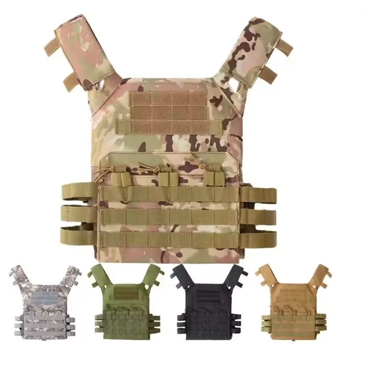 Chaleco de Entrenamiento Portátil Ligero Body Armor Ligero Molle Plate Carrier Chalecos Tácticos de Caza CS Game Jungle Equipment