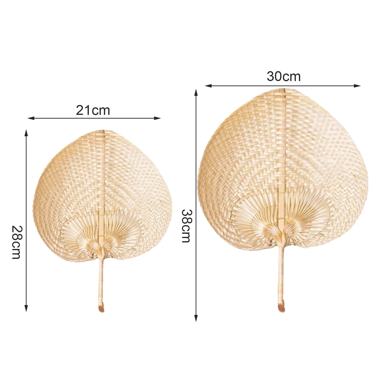 Hand Fan Hand-Woven Straw Fan Handheld Wheat Straw Fans Rustic Chinese Manual Fan for Summer Cooling DIY Decor Wedding Palm Gift