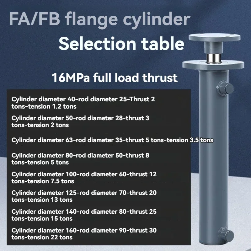 

Upgrade Tool Hydraulic Cylinder 5T Upper Flange Cylinder Complete Two-way Telescopic Packaging Pressure Lift
