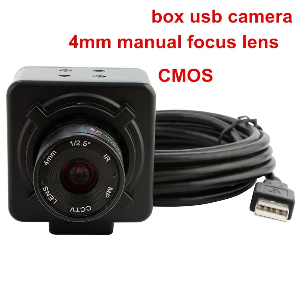 2025년 핫 세일 ELP 고속 30fps 3840x2160P 울트라 HD USB PC 컬러 IMX415 CMOS 4K 수동 초점 웹캠 4mm 렌즈 포함