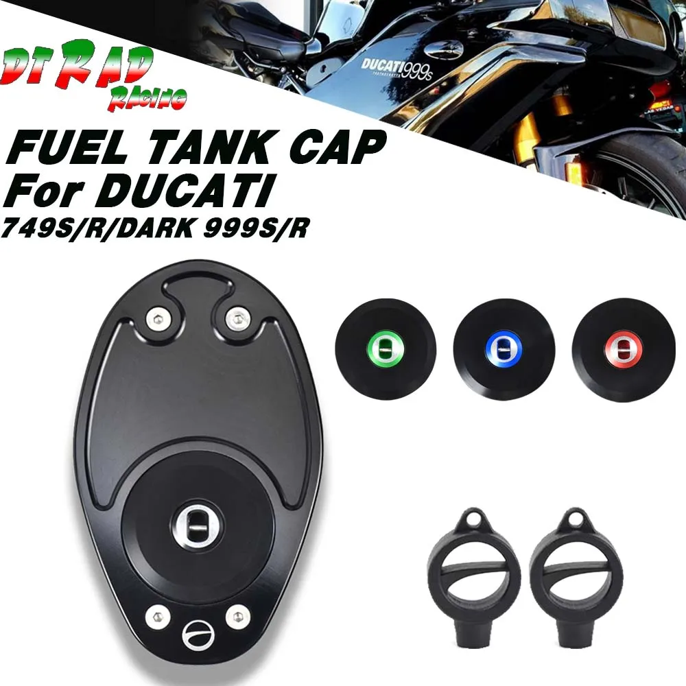 

Motorcycle Fuel Tank Cap Key Lock Anti-theft For DUCATI 749R/S/DARK 999S/R 2004-2006 Aluminum Gasoline Plug Cover Engine Parts